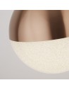 Searchlight® I LED Полилей Marbles - меден метал и абажур с натрошен лед I 1 x LED - 5881CU - 3