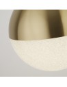 Searchlight® I LED Полилей Marbles - сатенен месинг и абажур от натрошен лед I 1 x LED - 5881SB - 3