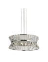Searchlight® I Плафон Uptown - хромиран метал и прозрачен кристал I 7 x G9 - 59410-7CC