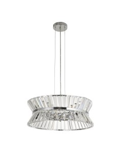 Searchlight® I Плафон Uptown - хромиран метал и прозрачен кристал I 7 x G9 - 59410-7CC - Цена | LEDs4economy 2