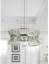 Searchlight® I Плафон Uptown - хромиран метал и прозрачен кристал I 7 x G9 - 59410-7CC - 5
