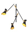 Searchlight® I LED Плафон Diablo Спот - матово черно метално покритие I 3 x LED - 5943-3BG - 3