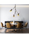 Searchlight® I LED Плафон Diablo Спот - матово черно метално покритие I 3 x LED - 5943-3BG - 5