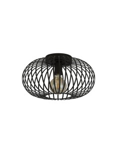 Searchlight® I Полилей Avery - черен метал I 1 x E27 - 59901-1BK - Цена | LEDs4economy 2