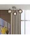 Searchlight® I Lovell плафон - хромиран метал, опушено стъкло и кристално стъкло I 3 x G9 - 60445-3SM - 5