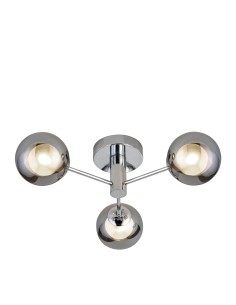Searchlight® I Oscar плафон - Хромиран метал и опушено стъкло I 3 x G9 - 60812-3SM - Цена | LEDs4economy
