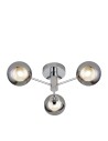 Searchlight® I Oscar плафон - Хромиран метал и опушено стъкло I 3 x G9 - 60812-3SM