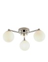 Searchlight® I Tiberius плафон - Хромиран метал и бяло матирано стъкло I 3 x G9 - 60813-3WH
