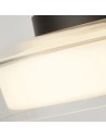 Searchlight® I Puck плафон - черен метал, прозрачно и опалово стъкло I 1 x LED - 60961BK - 3