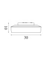 Searchlight® I Puck плафон - черен метал, прозрачно и опалово стъкло I 1 x LED - 60961BK - 4