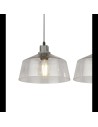 Searchlight® I Полилей x Odeon - сив метал и стъкло I 3 x E27 - 60999-3CL - 3