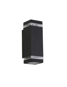 Searchlight® I Външен аплик Houston, черен I 2 x GU10 - 61101BK - Цена | LEDs4economy 2
