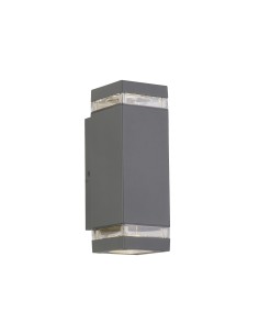 Searchlight® I Аплик за външна употреба Houston, сив I 2 x GU10 - 61101GY - Цена | LEDs4economy
