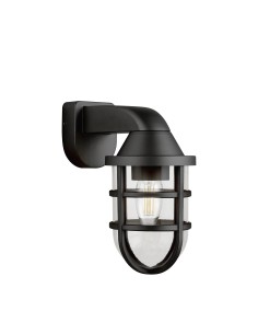 Searchlight® I Външен аплик Seaside - черна пластмаса I 1 x E27 - 61133BK - Цена | LEDs4economy 2