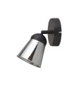 Searchlight® I Mega Спот - черен метал и опушено стъкло I 1 x E14 - 61170-1SM - 2