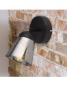 Searchlight® I Mega Спот - черен метал и опушено стъкло I 1 x E14 - 61170-1SM - 5