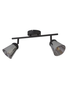 Searchlight® I Mega Спот - черен метал и опушено стъкло I 2 x E14 - 61170-2SM - Цена | LEDs4economy 2