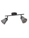 Searchlight® I Mega Спот - черен метал и опушено стъкло I 2 x E14 - 61170-2SM - 2