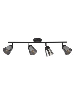 Searchlight® I Mega Спот - черен метал и опушено стъкло I 4 x E14 - 61170-4SM - Цена | LEDs4economy 2
