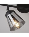 Searchlight® I Mega Спот - черен метал и опушено стъкло I 4 x E14 - 61170-4SM - 3