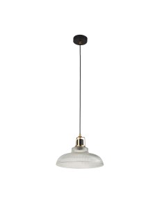 Searchlight® I Пендел Glossop - стъкло, черен и месинг I 1 x E27 - 61189BK - Цена | LEDs4economy 2