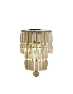 Searchlight® I Аплик Empire, сатениран месинг и шампанско-кристал I 2 x E14 - 61321-2SB - Цена | LEDs4economy