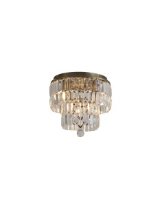 Searchlight® I Плафон Empire - античен месинг и прозрачен кристал I 4 x E14 - 61321-4AB - Цена | LEDs4economy