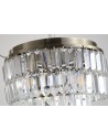 Searchlight® I Плафон Empire - античен месинг и прозрачен кристал I 4 x E14 - 61321-4AB - 3