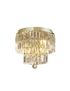 Searchlight® I Empire плафон - сатениран месинг и шампанско кристал I 4 x E14 - 61321-4SB - Цена | LEDs4economy