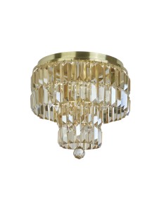 Searchlight® I Empire плафон - сатениран месинг и шампанско кристал I 4 x E14 - 61321-4SB - Цена | LEDs4economy 2