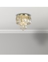 Searchlight® I Empire плафон - сатениран месинг и шампанско кристал I 4 x E14 - 61321-4SB - 5