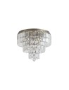 Searchlight® I Empire плафон - античен месинг и прозрачен кристал I 6 x E14 - 61321-6AB - 2