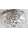 Searchlight® I Empire плафон - античен месинг и прозрачен кристал I 6 x E14 - 61321-6AB - 3