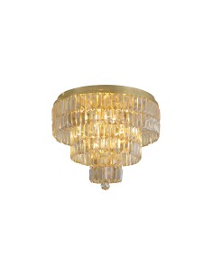 Searchlight® I Плафон Empire - сатениран месинг и шампанско - IP44 I 6 x E14 - 61321-6SB - Цена | LEDs4economy
