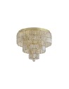 Searchlight® I Плафон Empire - сатениран месинг и шампанско - IP44 I 6 x E14 - 61321-6SB - 2