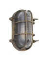 Searchlight® I Фасаден аплик Bulkhead - черно-злато и прозрачно стъкло I 1 x E27 - 61402BG - 2