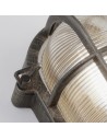 Searchlight® I Овална външна стенна/Плафон Bulkhead - черно-сребриста I 1 x E27 - 61402BS - 3
