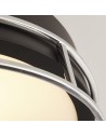 Searchlight® I Phoenix плафон - Черен, Хромиран метал и Матирано стъкло I 2 x E14 - 62012-2CC - 3