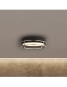 Searchlight® I Phoenix плафон - Черен, Хромиран метал и Матирано стъкло I 2 x E14 - 62012-2CC - 5