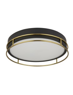 Searchlight® I Phoenix плафон - Черен, месинг и Матирано Стъкло I 3 x E14 - 62013-3PB - Цена | LEDs4economy 2