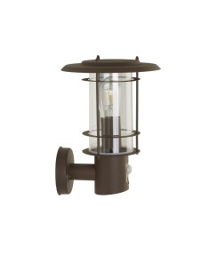 Searchlight® I Външен аплик Edgeware + сензор - ръждивокафява, IP44 I 1 x E27 - 6211RUS - Цена | LEDs4economy 2