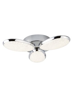 Searchlight® I Lori плафон - Хром и ефект на натрошен лед I 3 x LED - 6213-3CC - Цена | LEDs4economy