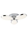Searchlight® I Lori плафон - Хром и ефект на натрошен лед I 3 x LED - 6213-3CC