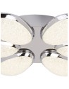 Searchlight® I LED лампа Lori плафон - хромиран абажур с ефект на натрошен лед I 6 x LED - 6216-6CC - 3