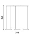 Searchlight® I Пендел LED Aerial, златист и черен метал I 3 x LED - 62330-3GO - 4
