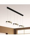 Searchlight® I Пендел LED Aerial, златист и черен метал I 3 x LED - 62330-3GO - 5
