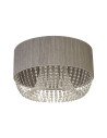 Searchlight® I Bellano плафон - Хромиран метал, Сив плат, Прозрачен акрил I 5 x G9 - 62615-5CC - 2