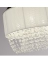 Searchlight® I Bellano плафон - Хромиран метал, Бял плат, Прозрачен акрил I 3 x G9 - 62617-3CC - 3