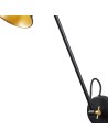 Searchlight® I Аплик Swing Arm - матово черно и златисто метално покритие I 1 x E27 - 6302BK - 3