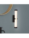 Searchlight® I Аплик Clamp - черен метал, оребрен прозрачен и опалов дифузер I 1 x LED - 63124-1BK - 5